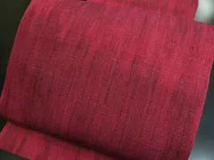 a2506-123 名古屋帯 八寸 美品 正絹 着物 松葉仕立て 紬