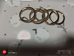 キーリング５個セット金色