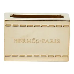 エルメス ロゴ スカーフリング ツイリーリング ゴールド メッキ レディース HERMES【1-0248885】