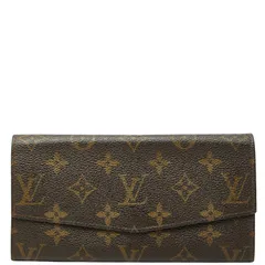 ルイ ヴィトン モノグラム ポシェット ポルトモネクレディ ヴィンテージ ブラウン PVC レディース LOUIS VUITTON【1-0250803】