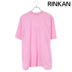 バレンシアガ  681314 TLVH4 BEBEラインストーンオーバーサイズTシャツ メンズ 1