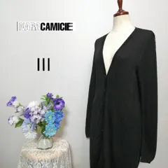 ナラカミーチェ　極上美品　薄手ロングカーディガン　XLサイズ　黒色系