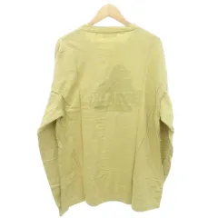 エクストララージ X-LARGE バックプリント Tシャツ 長袖 ロゴ クルーネック 薄手 XLサイズ 黄色 イエロー