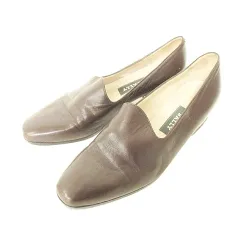 バリー BALLY SACRA レザー ヒール パンプス イタリア製 35.5 約23.0cm ダークブラウン ■YHS3