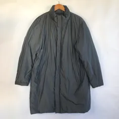 UNIQLO スタンドカラーダウンコート メンズ L グレー 3112202601100050