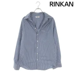 バレンシアガ  21AW  665148 TKM23 ストライプ柄変形オーバーサイズ長袖シャツ メンズ XXS