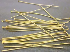 金具 Tピン 金 60mm 約100本 ビーズクラブ