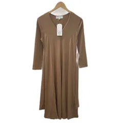 ロペピクニック ROPE Picnic タグ付き ワンピース 長袖 マキシ ロング 38 L 茶 ブラウン GDE-5527-B-C