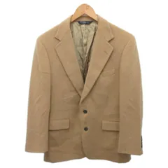 ポロ バイ ラルフローレン Polo by Ralph Lauren テーラードジャケット ブレザー シングル 2B USA製 38 ベージュ ■MET2