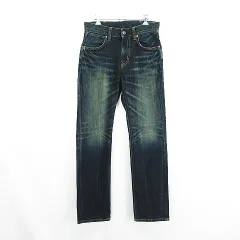 ラングラー WRANGLER W04733 デニム ジーンズ ボトムス ストレート ユーズド加工 29 インディゴ ※EKM