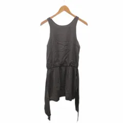 セオリー Theory ワンピース ノースリーブ ひざ丈 絹 シルク 0 グレー 01-0305519 ■YHS10