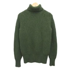 スローン SLOANE ニット セーター タートルネック ウール 緑 グリーン 3 約L