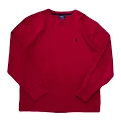 POLO RALPH LAUREN ポロ ラルフローレン サーマル ロンT 赤 Lサイズ No.EA35