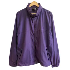 80's vintage ビンテージ L.L.Bean エルエルビーン 良カラー ナイロンジャケット フード付き 紫 パープル Lサイズ No.M054