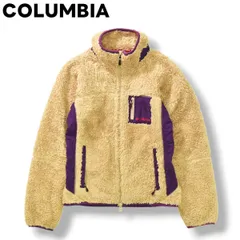 【定番】 コロンビア COLUMBIA アーチャーリッジ ボアフリース ジャケット S ベージュ x パープル レディース ♪