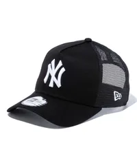 【ムラスポ公式】新品 NEW ERA ニューエラ キャップ 帽子 メッシュ 9FORTY A-Frame トラッカー ニューヨーク・ヤンキース ブラック × ホワイト 14524993