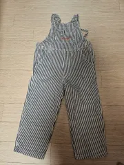 ミッキーハウス ストライプ オーバーオール 100