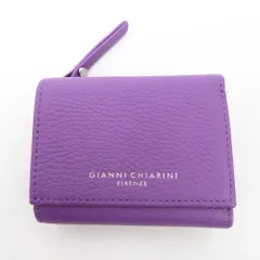 GIANNI CHIARINI ジャンニキャリーニ 三つ折り財布 GIANNI CHIARINI　三つ折り財布　コンパクトウォレット　パープル