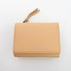 GIANNI CHIARINI ジャンニキャリーニ 三つ折り財布 GIANNI CHIARINI　三つ折り財布　コンパクトウォレット　ベージュ