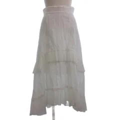 スナイデル SNIDEL ロングスカート  コットンレースイレヘムスカート フレア SWFS192095 白 ホワイト 1
