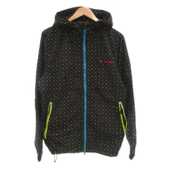 コロンビア Columbia マウンテンパーカー L ナイロン ドット柄 ロゴ刺繍 ジップアップ 黒 ブラック /AE IBO86