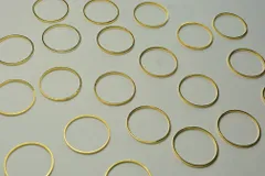 メタルフープ 16mm 10個 リング 細 プレーン 金 ピアス イヤリング パーツ ビーズクラブ