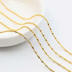 チェーン ショート&ロングタイプ ゴールド 約2m アクセサリーパーツ ハンドメイド素材 ネックレス ペンダント ビーズクラブ