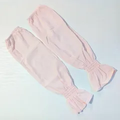 アームカバー ガーゼ生地 ピンク 接触冷感 日焼け防止 47cm ずれない 腕カバー 桃色 ロング丈 ひんやり 無地 紫外線対策 日除け スポーツ おしゃれ レディース ビーズクラブ