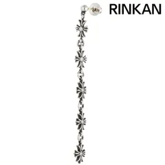 クロムハーツ  TINY E CH PLS DIA 5/タイニーECHプラス5ドロップ 5ダイヤ/シルバーピアス メンズ