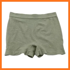 【新品】 [Airin] レディースインナー 究極にはきやすい ドリームシェイプショーツ 脇はぎなし 1分丈 成型 シームレス CICA加工 Mサイズ 杢グリーン 0