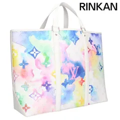 ルイヴィトン  M45754 ウィークエンドGM ウォーターカラーモノグラムトートバッグ メンズ GM