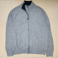 ブルックス・ブラザーズ グレー ニット ジップアップ XL