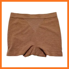 【新品】 [Airin] レディースインナー 究極にはきやすい ドリームシェイプショーツ 脇はぎなし 1分丈 成型 シームレス CICA加工 Mサイズ 杢オレンジ 0