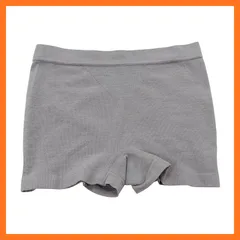 【新品】 [Airin] レディースインナー 究極にはきやすい ドリームシェイプショーツ 脇はぎなし 1分丈 成型 シームレス CICA加工 Lサイズ 杢グレー 0