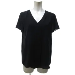 アンタイトル UNTITLED 美品 プルオーバー カットソー 半袖 Vネック 黒 ブラック 3 約L ■YHS5