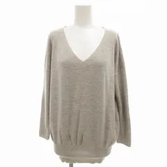 スローブ イエナ SLOBE IENA  Vネックニュアンスプルオーバー ニット セーター ウール 長袖 グレー 18080912300030 /FF