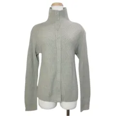 ユニクロ UNIQLO U 25AW タグ付き メリノブレンドハイネックカーディガン 251-480107 ニット 長袖 L ベージュ /X