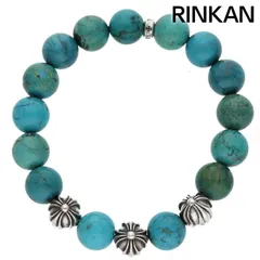 クロムハーツ  12mm BEAD/12mmビーズブレス BEAD59/12mmターコイズビーズブレスレット メンズ