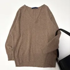 【SLOBE IENA／スローブイエナ】 Vネックニット プルオーバー ブラウン フリーサイズ ワンサイズ