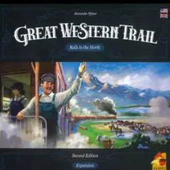 【中古】ボードゲーム グレート・ウエスタン・トレイル 拡張 北部への道 第2版 英語版 (GREAT WESTERN TRAIL 【Second Edition】： Rails to the North)
