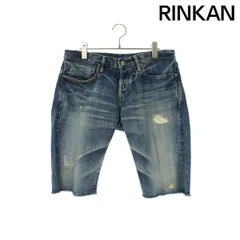 ヒステリックグラマー  0212AM04 ダメージ加工スタッズ装飾デニムハーフパンツ メンズ 32インチ