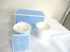 新品未使用　ウェッジウッド（WEDGWOOD）　コップ　マグカップ　2点セット　ペアセット　フェスティビティ（FESTIVITY）　アイボリー＆ブルー