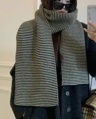 ロング ストライプ マフラー