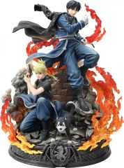 [신품] 피규어 로이 머스탱 & 리자 호크아이 DX판 [강철의 연금술사 FULLMETAL ALCHEMIST] 컨셉 마스터 라인 1/6 폴리스톤제 스튜츄
