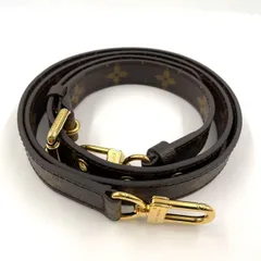 LOUIS VUITTON モノグラム ショルダーストラップ PVC ブラウン×ベージュ ゴールド J52315 