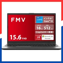 【人気商品】11/15.6型/Core i5/16GB/SSD Personal/Copilotキー搭載/Win 365 (MS 512GB) WE1-K3 E Note FMVWK3E155_AZ ノートパソコン 富士通 FMV