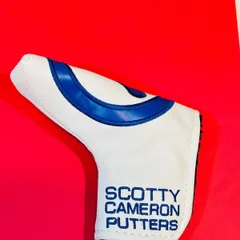 スコッティキャメロン　新作パターカバー　ホワイト❎ブルー　検索スコッチキャメロンパターカバー