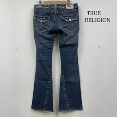 トゥルーレリジョン JOEY フレア デニム パンツ 刺繡 y2k レディース 26インチ ISItems【USED】【古着】【中古】50150896
