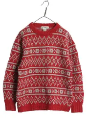 【お得なクーポン配布中!】 80's オールド ギャップ ウール ニット セーター メンズ S レディース M 程/ ヴィンテージ 旧タグ ハンドメイド ノルディック フェアアイル