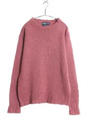 【お得なクーポン配布中!】 80s ラルフローレン ウール ニット セーター メンズ L ヴィンテージ ポロ ポニー無し 無地 クルーネック ケーブル 編み シンプル ゆったり